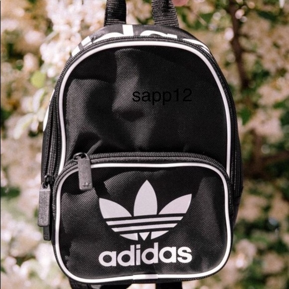 🆕ADIDAS///Original Black Mini Backpack - Picture 6 of 7